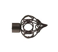 Fer Tendance | Ø20 | 1 Embout Riad | Graphite