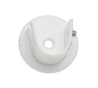 Fer Tendance | Ø20 | 1 Support Entre-Murs | Blanc Patiné Or