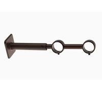 Fer Tendance | Ø20 | 1 Support Mur à Œil Double Réglable 10/19-15/24CM | Rouille Sablé