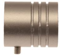 Fer Tendance | Ø20 | 2 Embouts Cylindre | Chrome Satiné