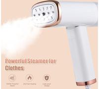 fer vapeur 1000W ��C Nettoyeur vapeur manuel puissant avec r�servoir d'eau de 120 ml, chauffage rapide, d�livreur de plis pour les voyages et l'usage domestique
