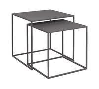 Fera - Set de 2 tables d'appoint 1x LxWxH 40x40x40cm