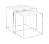 Fera - Set de 2 tables d'appoint 1x LxWxH 40x40x40cm