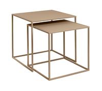 Fera - Set de 2 tables d'appoint 1x LxWxH 40x40x40cm