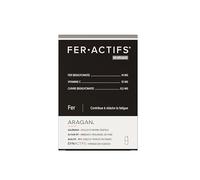 Feractifs - Complement Alimentaire Anti Fatigue - Fer Bisglycinate, Cuivre & Vitamine C - Aragan - 60 Gélules