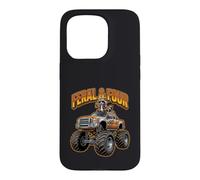 Feral and Four Off-Road Truck 4e Anniversaire Raton Laveur garçon Coque pour iPhone 15 Pro