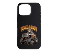 Feral and Four Off-Road Truck 4e Anniversaire Raton Laveur garçon Coque pour iPhone 16 Pro