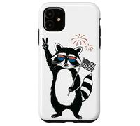 Feral and Free Raton Laveur Peace USA Lunettes Feu Artifice Coque pour iPhone 11