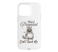 Feral and Pregnant Funny Maternity Mom to Be Pregnant Raton Laveur Coque pour iPhone 15 Pro Max