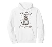 Feral and Pregnant Funny Maternity Mom to Be Pregnant Raton Laveur Sweat à Capuche