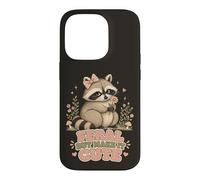 Feral But Make It Cute Funny Raton Laveur Coque pour iPhone 14 Pro