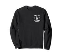 Feral et Ses Trente Trente Trente Ans Rock on Hand Bats Sweatshirt