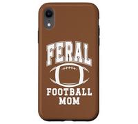Feral Football Mom,Loud Proud Cheer Mom Football Mama Sports Coque pour iPhone XR