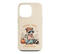 Feral Girl Autumn Pumpkin Season Autumn Leaves Fall Season Coque pour iPhone 13 Pro