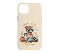 Feral Girl Autumn Pumpkin Season Autumn Leaves Fall Season Coque pour iPhone 14 Plus