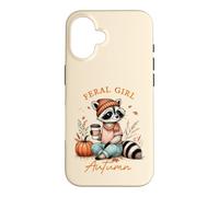 Feral Girl Autumn Pumpkin Season Autumn Leaves Fall Season Coque pour iPhone 16