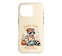 Feral Girl Autumn Pumpkin Season Autumn Leaves Fall Season Coque pour iPhone 16 Pro