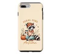 Feral Girl Autumn Pumpkin Season Autumn Leaves Fall Season Coque pour iPhone 7 Plus/8 Plus