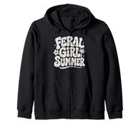 Feral Girl Summer Funny Sweat à Capuche