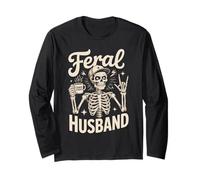 Feral Husband Skeleton Best Husband Ever World's Best Manche Longue