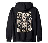 Feral Husband Skeleton Best Husband Ever World's Best Sweat à Capuche
