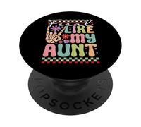 Feral Like My Aunt Funny Cute Family Neveu Nièce PopSockets PopGrip Adhésif