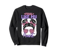 Feral Like My Aunt Funny Cute Family Neveu Nièce Sweatshirt
