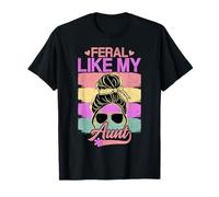 Feral Like My Aunt Funny Cute Family Neveu Nièce T-Shirt