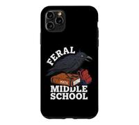 Feral Middle Math School Crow Manuel Humoristique Deadpan Kid Coque pour iPhone 11 Pro Max