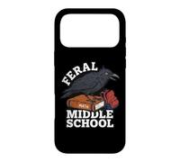 Feral Middle Math School Crow Manuel Humoristique Deadpan Kid Coque pour iPhone 17 Pro Max