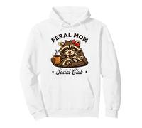 Feral Mom Social Club Raccoon Rétro Sweat à Capuche