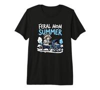 Feral Mom Summer Exhausted Parent Soignant T-Shirt Haut de Gamme