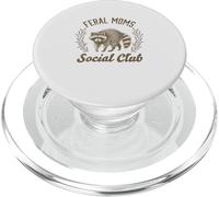 Feral Moms Social Club Raton Laveur Vintage PopSockets PopGrip pour MagSafe