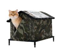 Feral Niche d'extérieur isolée et imperméable pour animal domestique, lit pliable pour chien, chiot, , lapin, jardin, terrasse, balcon, cour, couloir, garage