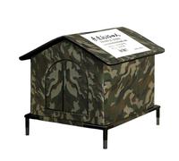 Feral Niche pour chat d'extérieur | Grotte isolée et imperméable | Abri coupe-vent pliable pour chat pour toutes les saisons, chiots, petits animaux, jardin, terrasse, balcon, cour, couloir, garage