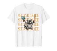 Feral Raccoon, Professeur de deuxième année drôle, est de Retour à l'école T-Shirt Graphique avec Valeur
