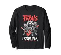 Feral Raccoon Trash Talk Ferals Punk Band Drôle Musicien Manche Longue