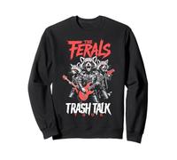 Feral Raccoon Trash Talk Ferals Punk Band Drôle Musicien Sweatshirt