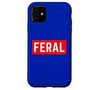 Feral T-Shirt Humoristique Auto-obsolète pour Animal Sauvage Coque pour iPhone 11