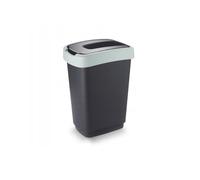 Ferala Poubelle à couvercle basculant 25 L, Poubelle plastique à tri sélectif,Poubelle vert pastel