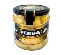 Ferba - Extra White Asperges Yerma - Calibre épais - Bien sûr, il est essentiel - Idéal pour toutes sortes de repas - 230 grammes