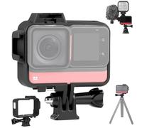 Ferbao Cadre de Protection pour Insta360 One RS, matériau PC + ABS, Double Griffe, Adaptateur 1/4", résistant aux Chocs, Compatible avec 360RS-BK-20