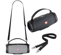 Ferbao Coque en silicone pour haut-parleur JBL Charge Essential 2, compatible avec haut-parleur JBL Charge 4 (noir)