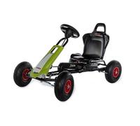 Ferbedo 10 503 8 GoKart CLAAS Racer (Voiture à pédale, pour Enfants d'environ 3 à 8 Ans, Cadre en Acier de Haute qualité, siège réglable, pneus à air, Volant sonore, Charge maximale 50 kg) 105038