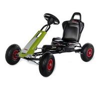 Ferbedo 10 503 8 GoKart CLAAS Racer (Voiture à pédale, pour Enfants d'environ 3 à 8 Ans, Cadre en Acier de Haute qualité, siège réglable, pneus à air, Volant sonore, Charge maximale 50 kg) 105038