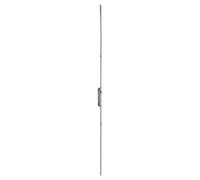 FERCO by THIRARD Boîtier de Serrure Encastrable à Cylindre, Axe 25 mm, Gris | Modèle Fenster, Pour Porte Fenêtre, 2 Points, Hauteur 1530 mm, Réf. G-21266-18-L1, Carré 7 mm, Bouts Carrés, Acier