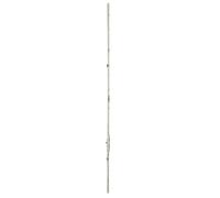 FERCO by THIRARD - Crémone Ouvrant à La Française - Fenêtre PVC - Axe 7.5 mm - H. 1280 mm - Réversible Droite ou Gauche - Verrouillage Sécurisé - Têtière Carrée - Gris