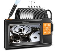 Ferdiiz Camera Endoscopique 10M, 1080P HD Ecran IPS 4,3 Pouces Camera Inspection Canalisation avec 8+1 Lumières LED, IP67 Étanche, 2600mAh, Câble Semi-Rigide 10M, Idéal pour Mécanique Auto, Plomberie