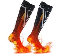 Ferdiiz Chaussettes Chauffantes Chauffe Main Set, Heated Socks Laine avec Batteries 2×9000 mAh Autonomie Max 14h et Chauffe Main Rechargeable Autonomie Max 35h, 4 Nveaux Régulation de Température