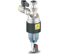 FERDOM FD088 EASY-MAG Filtre Séparateur de Saleté Magnétique Sous Chaudière 3/4". Même le Système Solaire. Filtre 500mμ. Facile à Installer et à Utiliser. Tête en Laiton, Boîtier en ABS.
